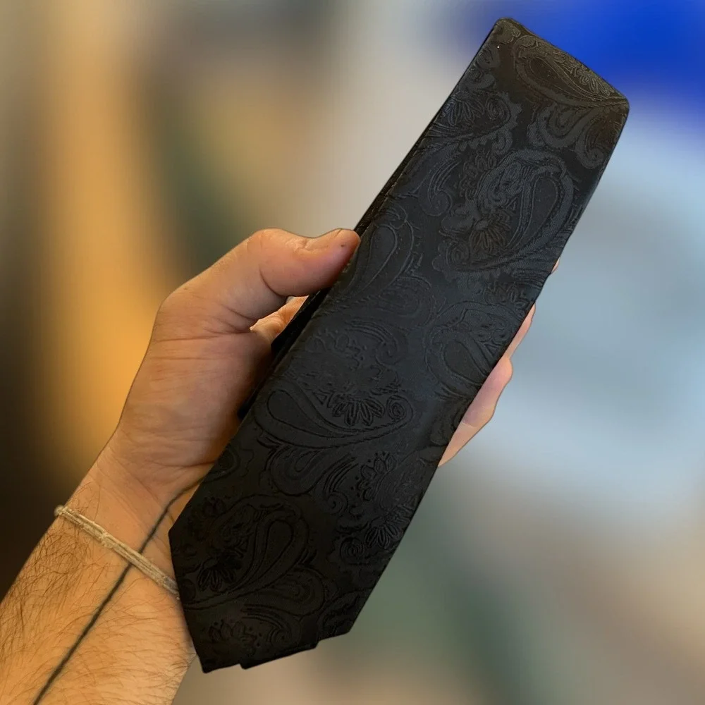 Kilburne Finch Mens Tie Black 59